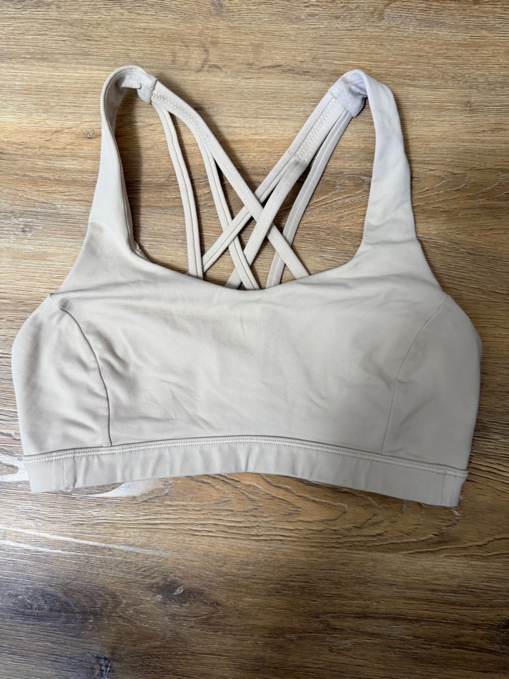 Lululemon Beige Strappy Sports Bra Size 4